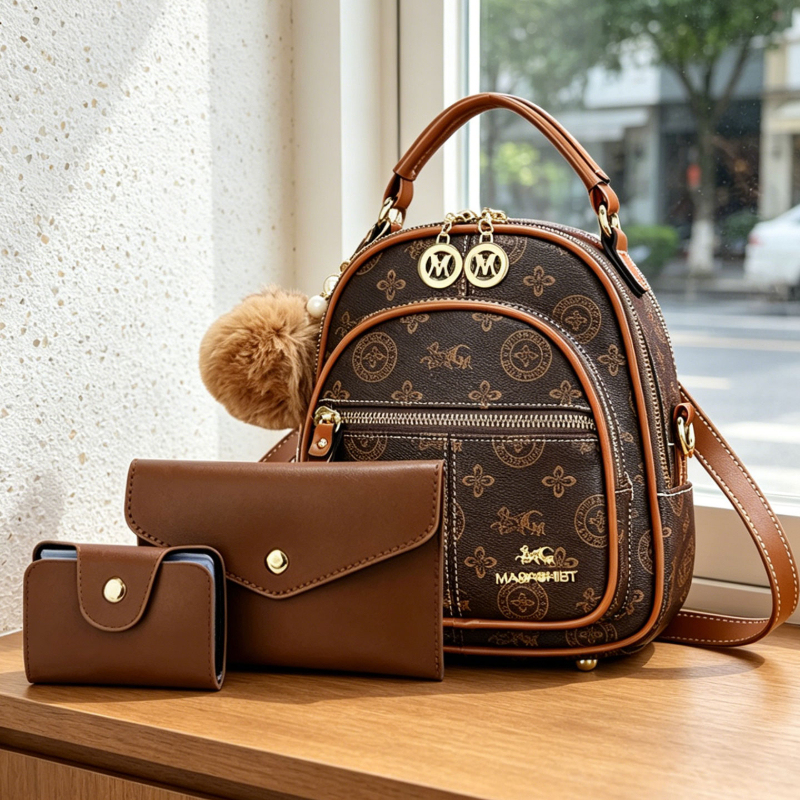 Crossbody Bag Women - 3-piece women's bag set, lightweight luxury