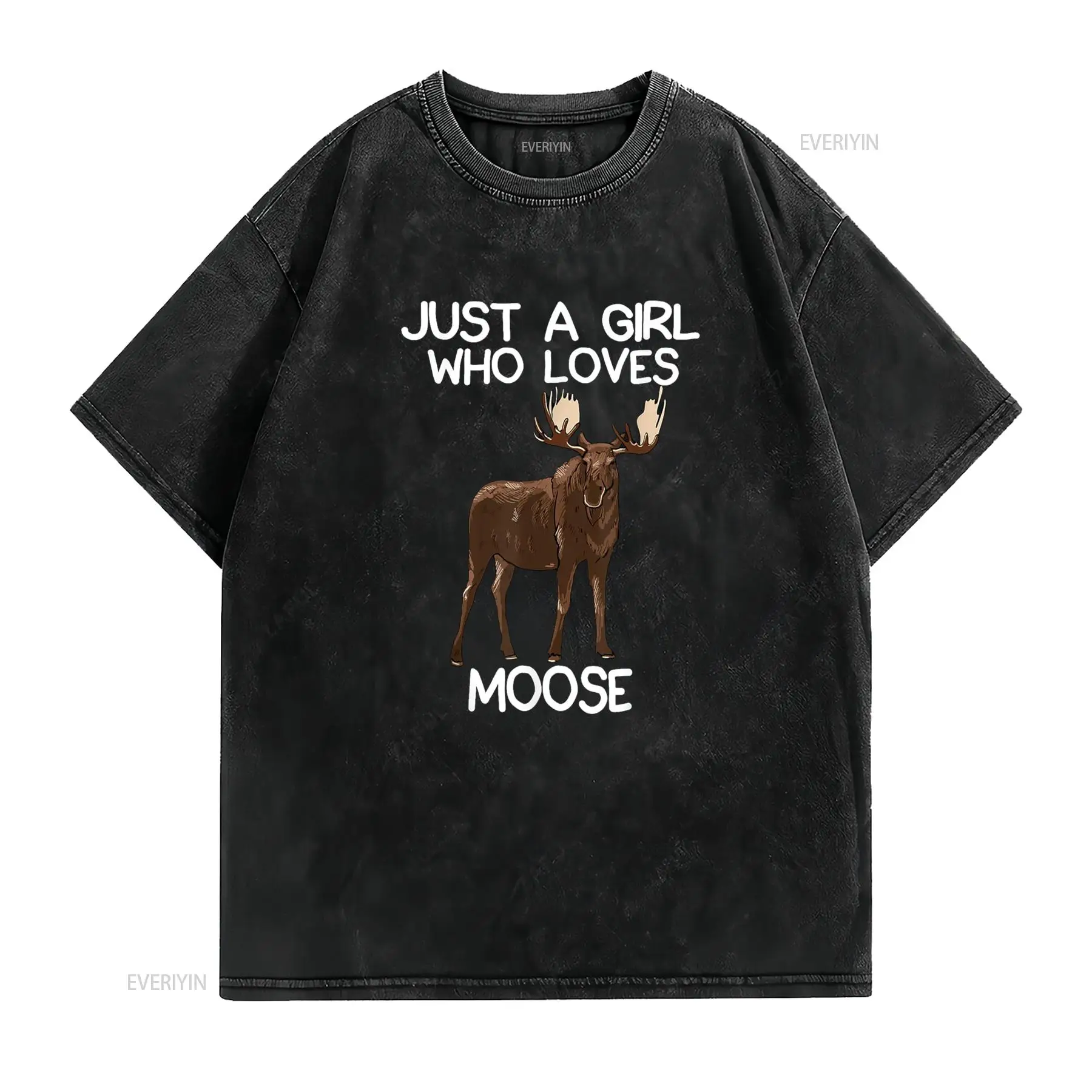 Just A Girl Who Loves Moose Fu - Women'S Fashion Graphic Tees recensione e prezzo