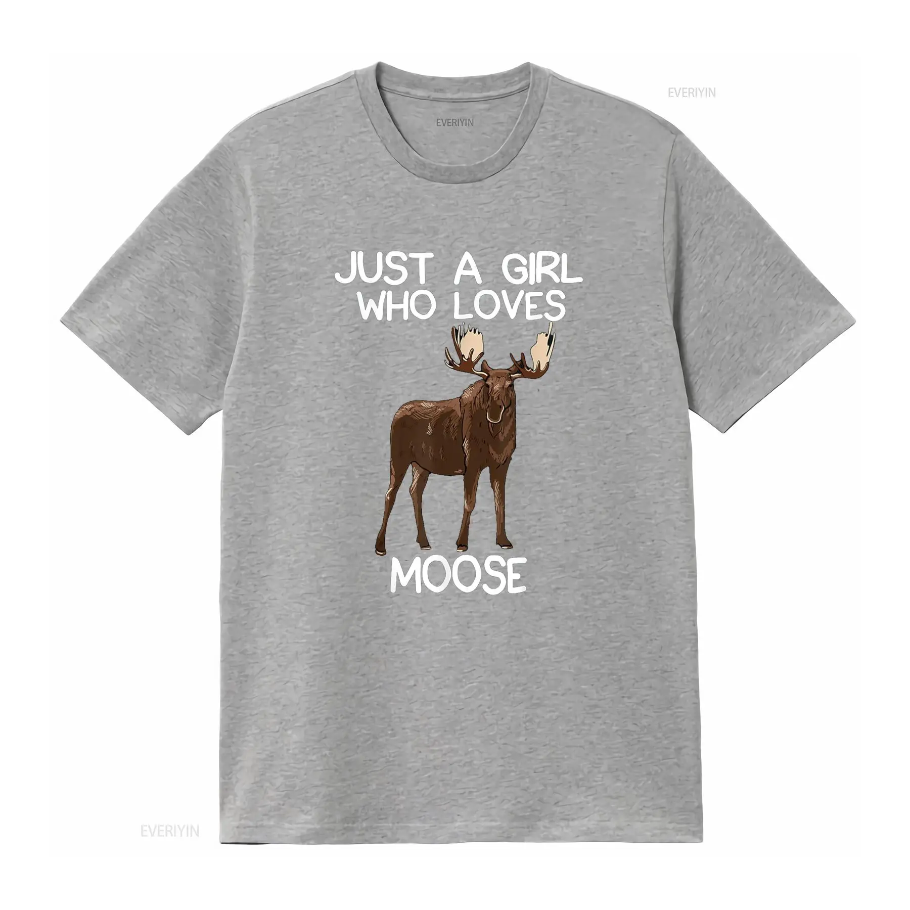 Just A Girl Who Loves Moose Fu - Women'S Fashion Graphic Tees recensione e prezzo