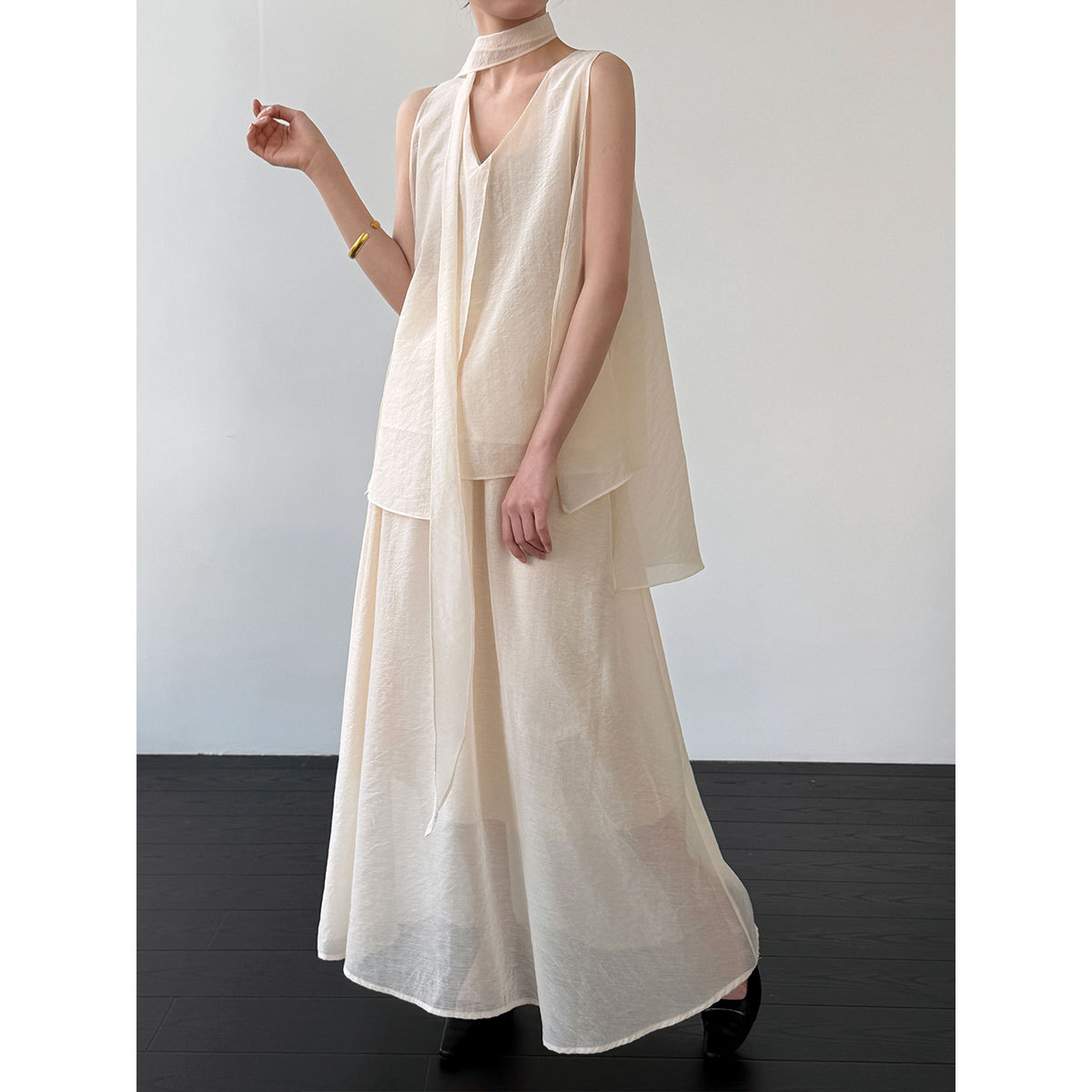 2026 Women Lace-Up V-Neck Slee - Women'S Fashion Trends Spring 2026 recensione e prezzo