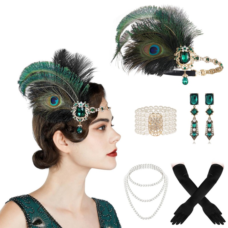 Flapper Accessories Set 1920s  - Women'S Fashion Roaring 20S recensione e prezzo