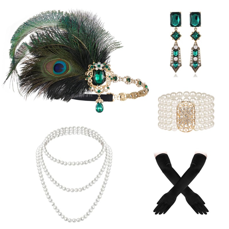 Flapper Accessories Set 1920s  - Women'S Fashion Roaring 20S recensione e prezzo