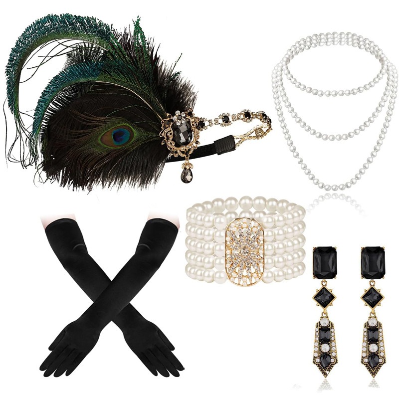 Flapper Accessories Set 1920s  - Women'S Fashion Roaring 20S recensione e prezzo