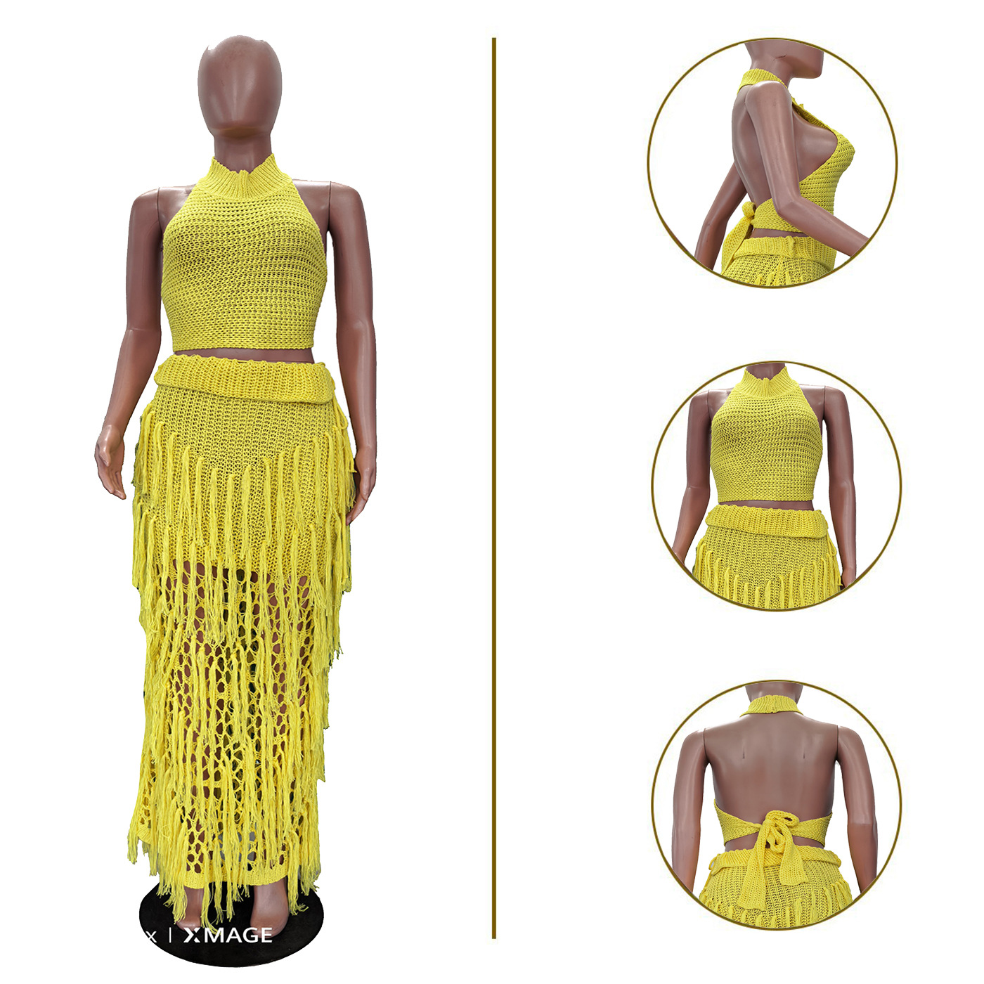 Crochet Knit Maxi Dress 2 Piec - Maxi Dress Boho recensione e prezzo