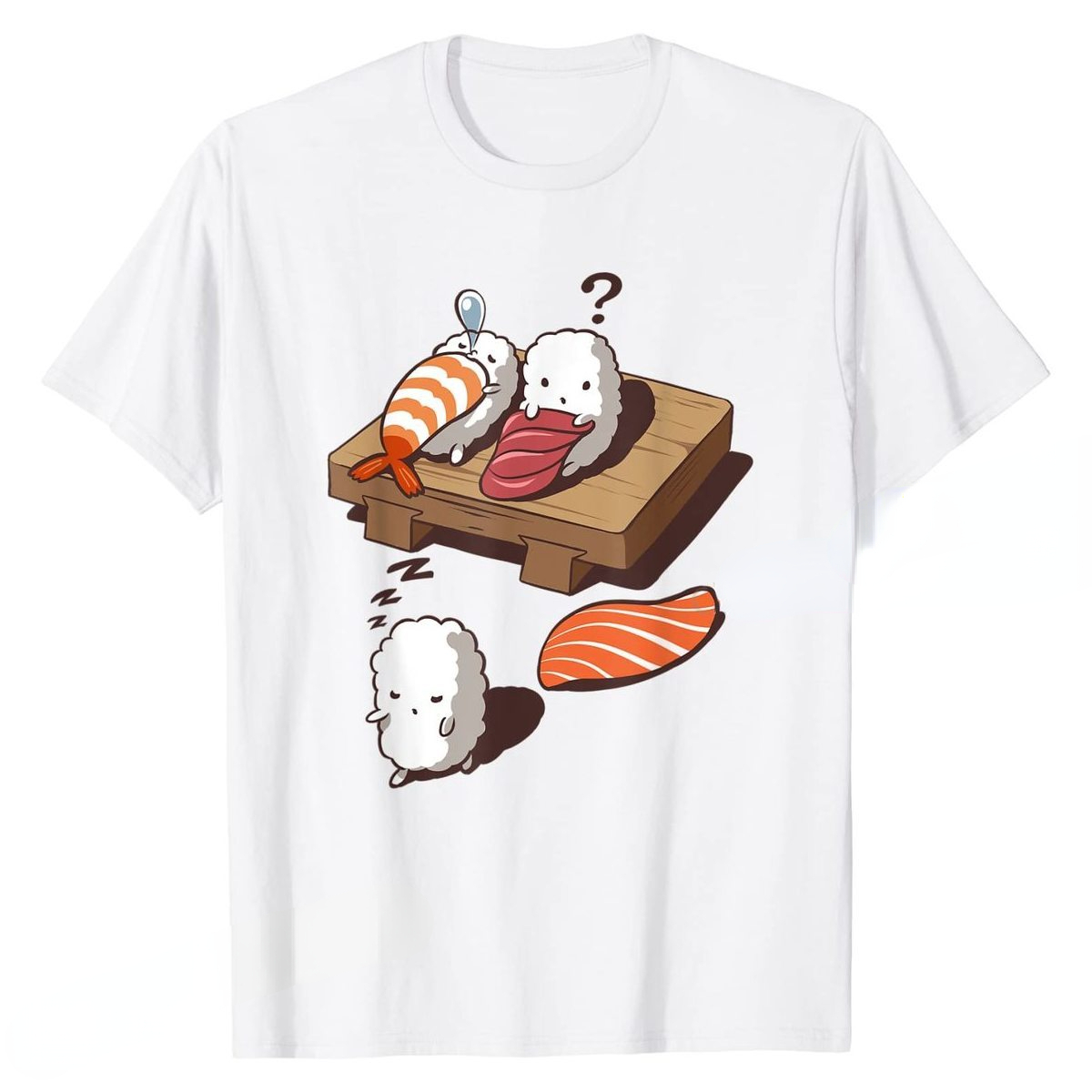 Funny Japanese Nigiri Sushi Sl - Women'S Fashion Graphic Tees recensione e prezzo
