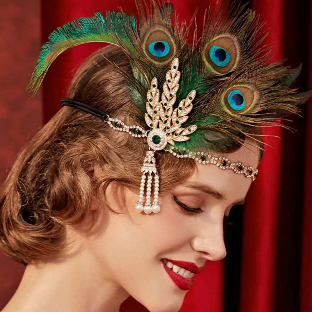 Trendy Elegant Feather Headban - Women'S Fashion Of The 1920S recensione e prezzo