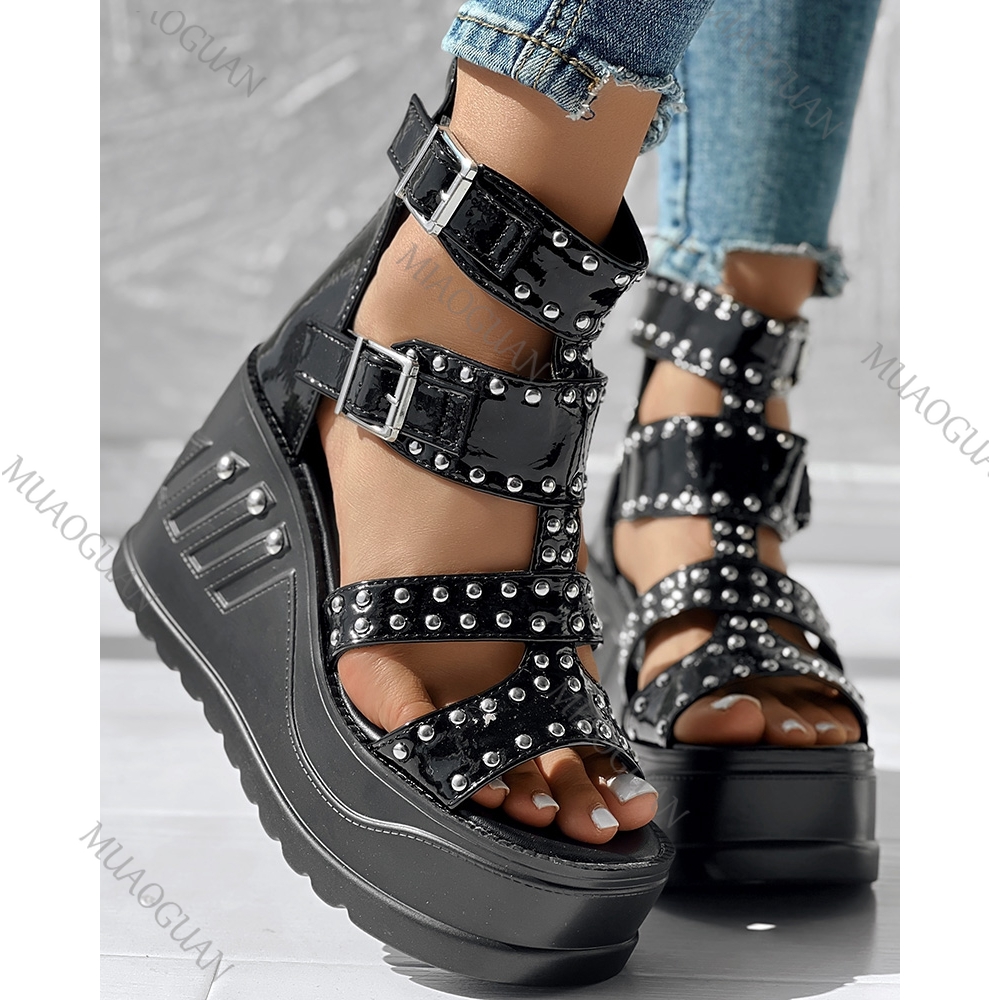 Fashion Women Peep Toe Black S - Women'S Fashion Footwear recensione e prezzo