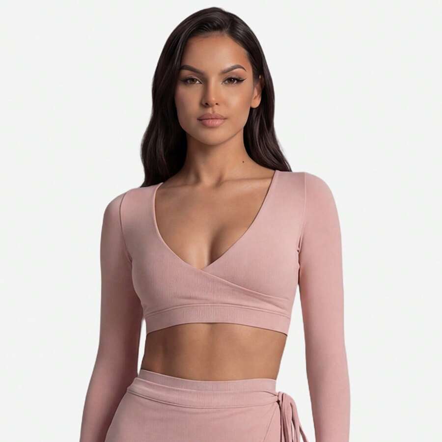 Womens 3-Piece Yoga Set: V-Nec - High Waist Leggings recensione e prezzo