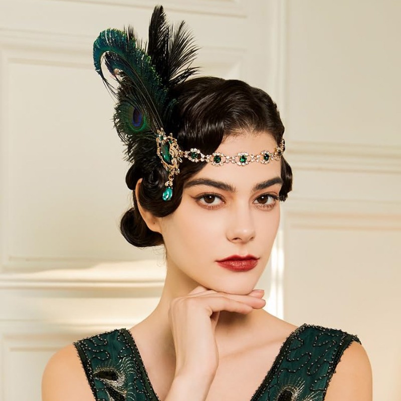 1920s Flapper Peacock Feather  - Women'S Fashion Roaring 20S recensione e prezzo