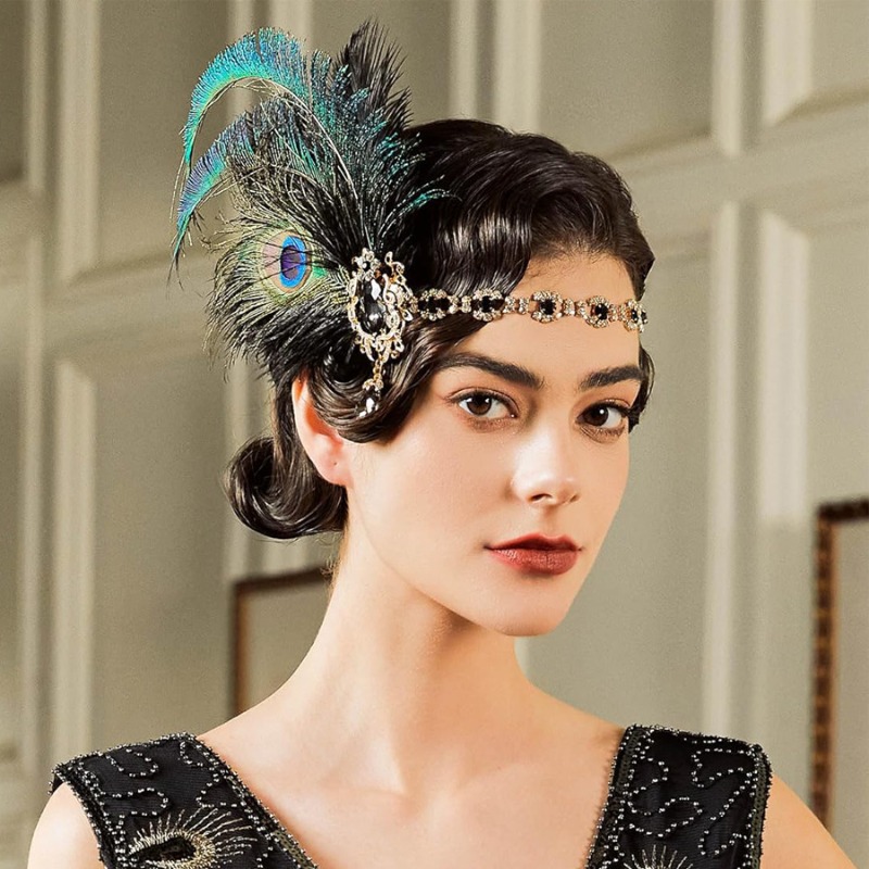 1920s Flapper Peacock Feather  - Women'S Fashion Roaring 20S recensione e prezzo