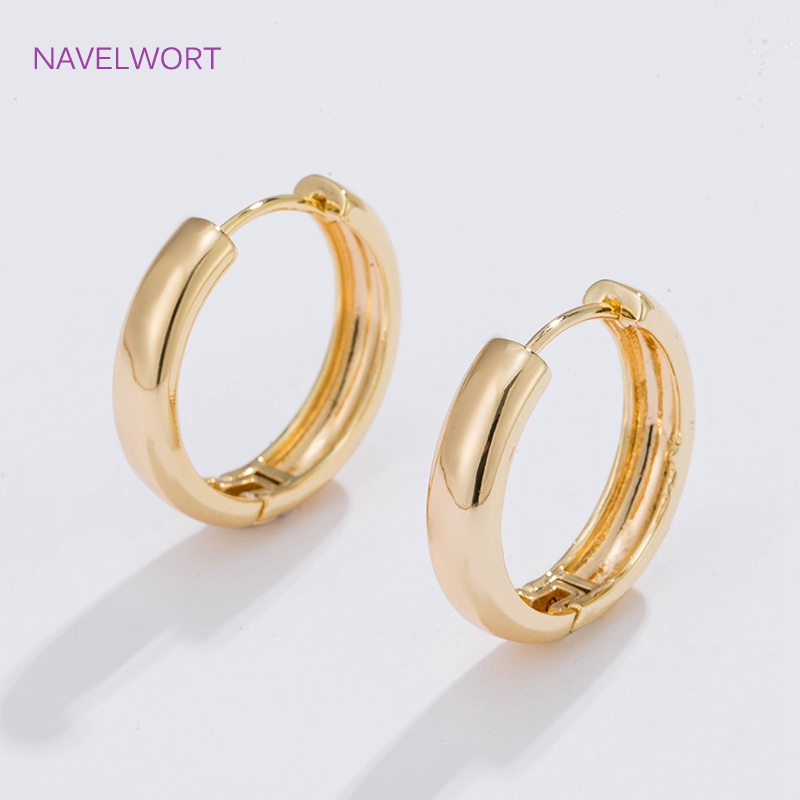 6 Sizes Gold Plated Circle Hoo - Women'S Fashion Earrings recensione e prezzo