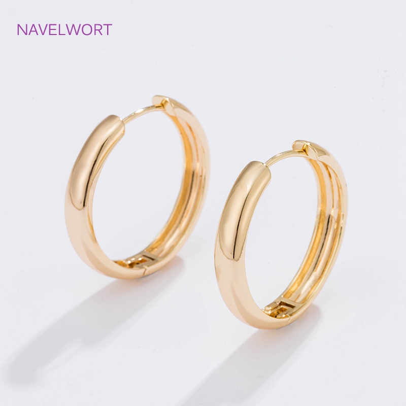 6 Sizes Gold Plated Circle Hoo - Women'S Fashion Earrings recensione e prezzo