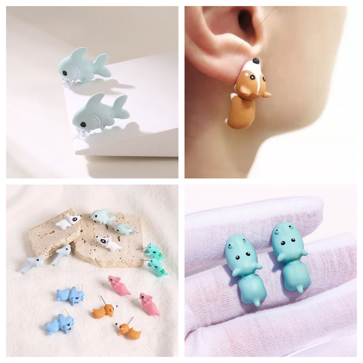 Cartoon Animal Resin Earrings  - Women'S Fashion Earrings recensione e prezzo