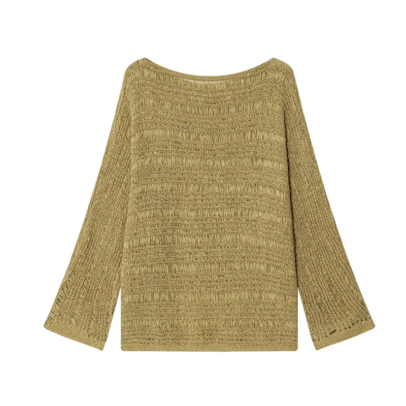 Vintage Boat Neck Knit Sweater - Women'S Fashion Tops recensione e prezzo