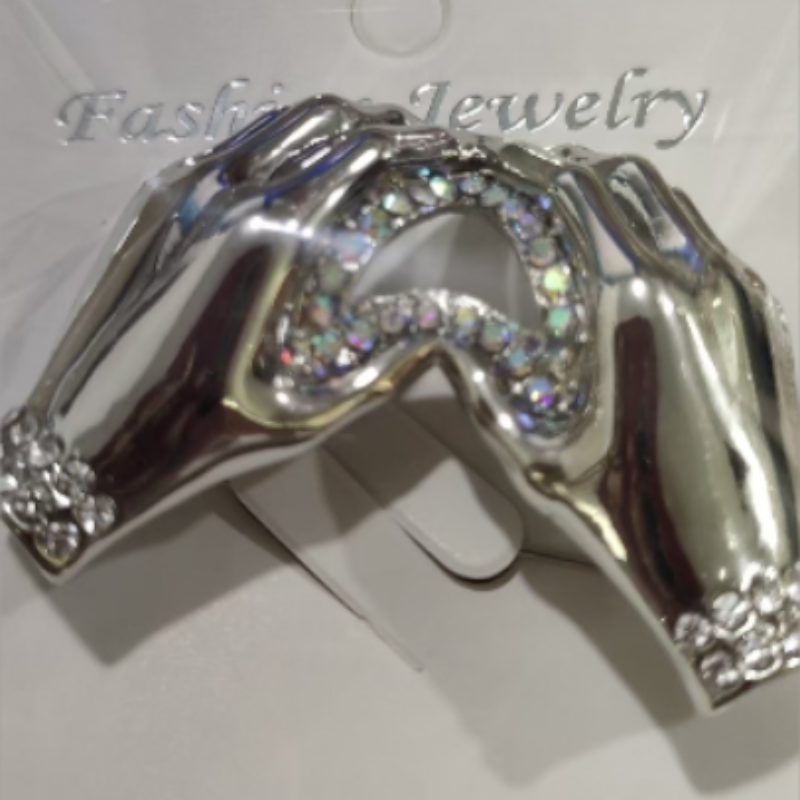 Chic Simple Rhinestone Love He - Women Fashion Pose recensione e prezzo