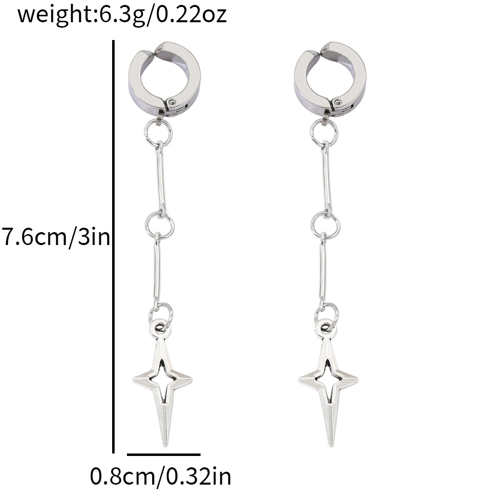 Gothic Jewelry Cross Star Drop - Women'S Fashion Earrings recensione e prezzo