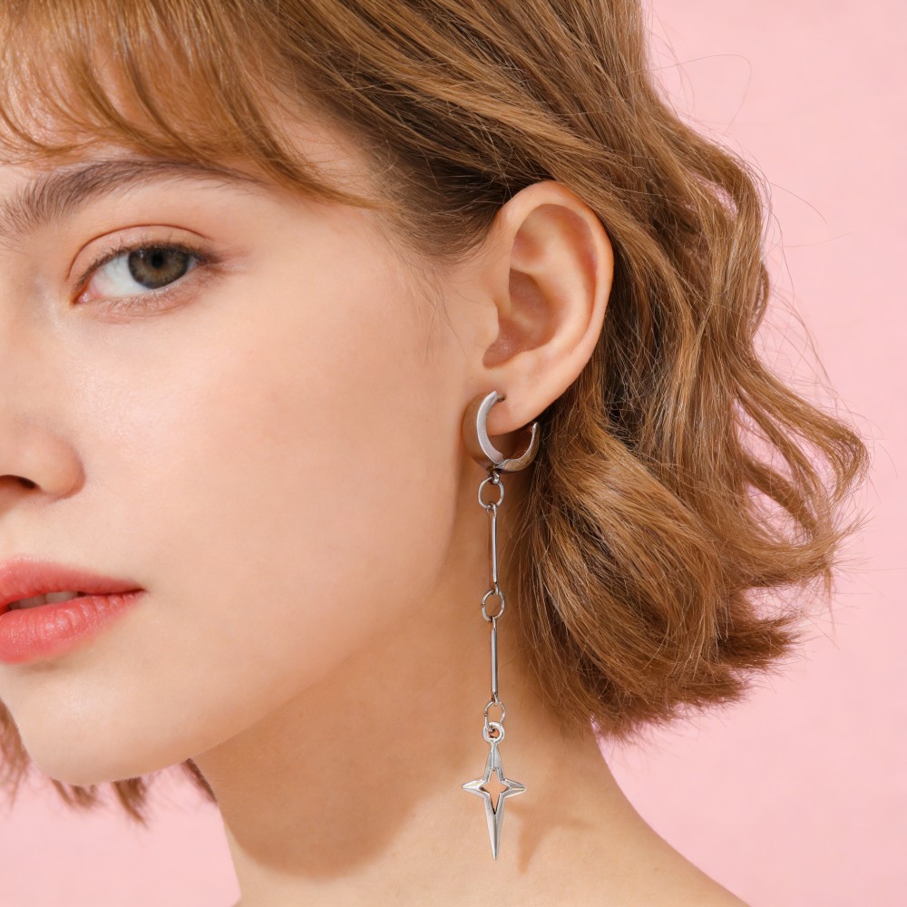 Gothic Jewelry Cross Star Drop - Women'S Fashion Earrings recensione e prezzo