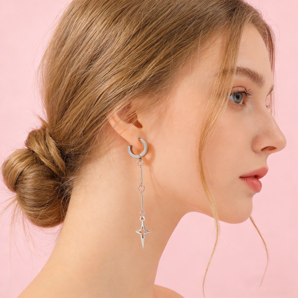 Gothic Jewelry Cross Star Drop - Women'S Fashion Earrings recensione e prezzo