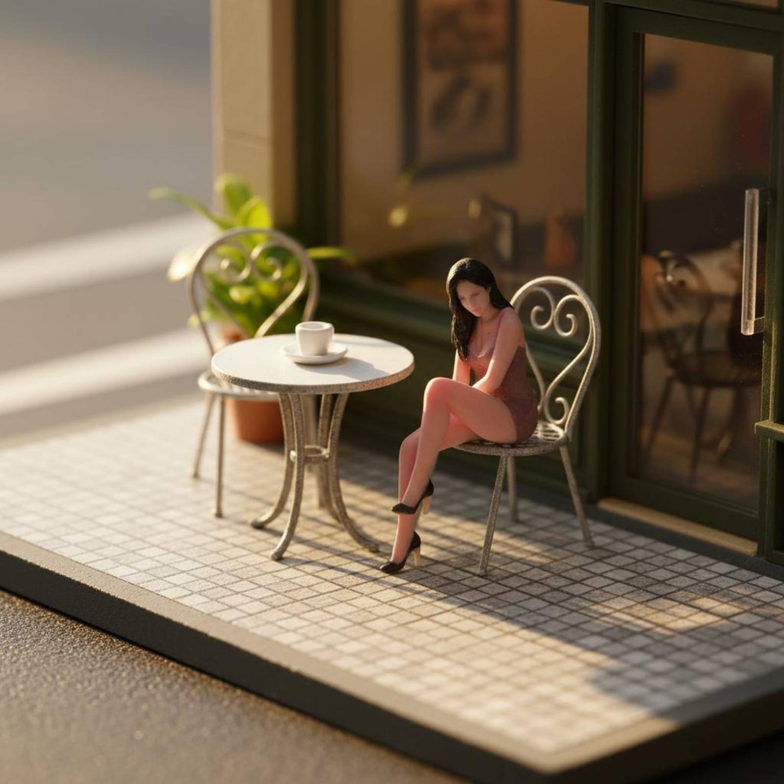 Seated Woman Figurine Posed Mi - Women Fashion Pose recensione e prezzo