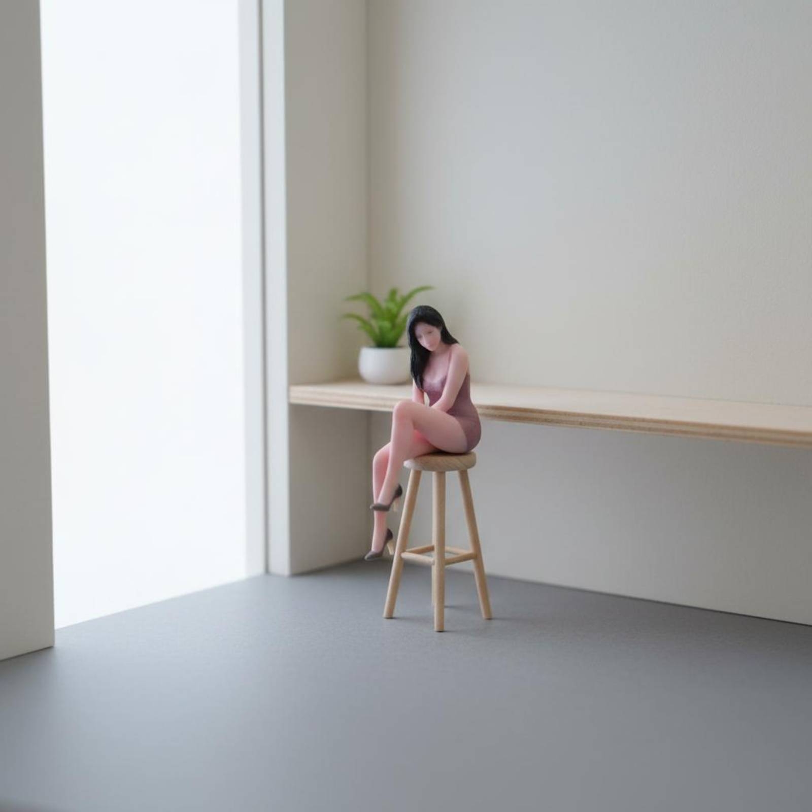 Seated Woman Figurine Posed Mi - Women Fashion Pose recensione e prezzo