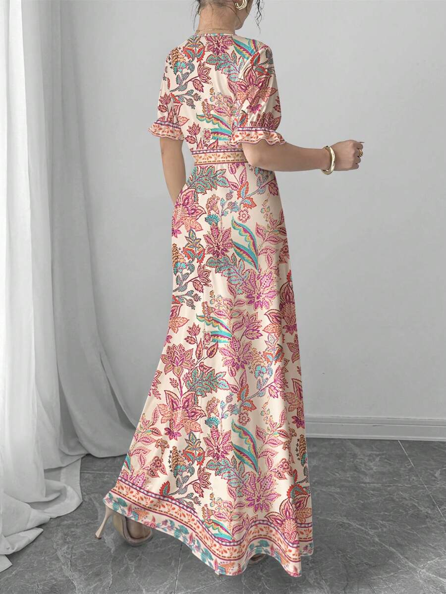 Vintage Bohemian Floral Print  - Maxi Dress Boho recensione e prezzo