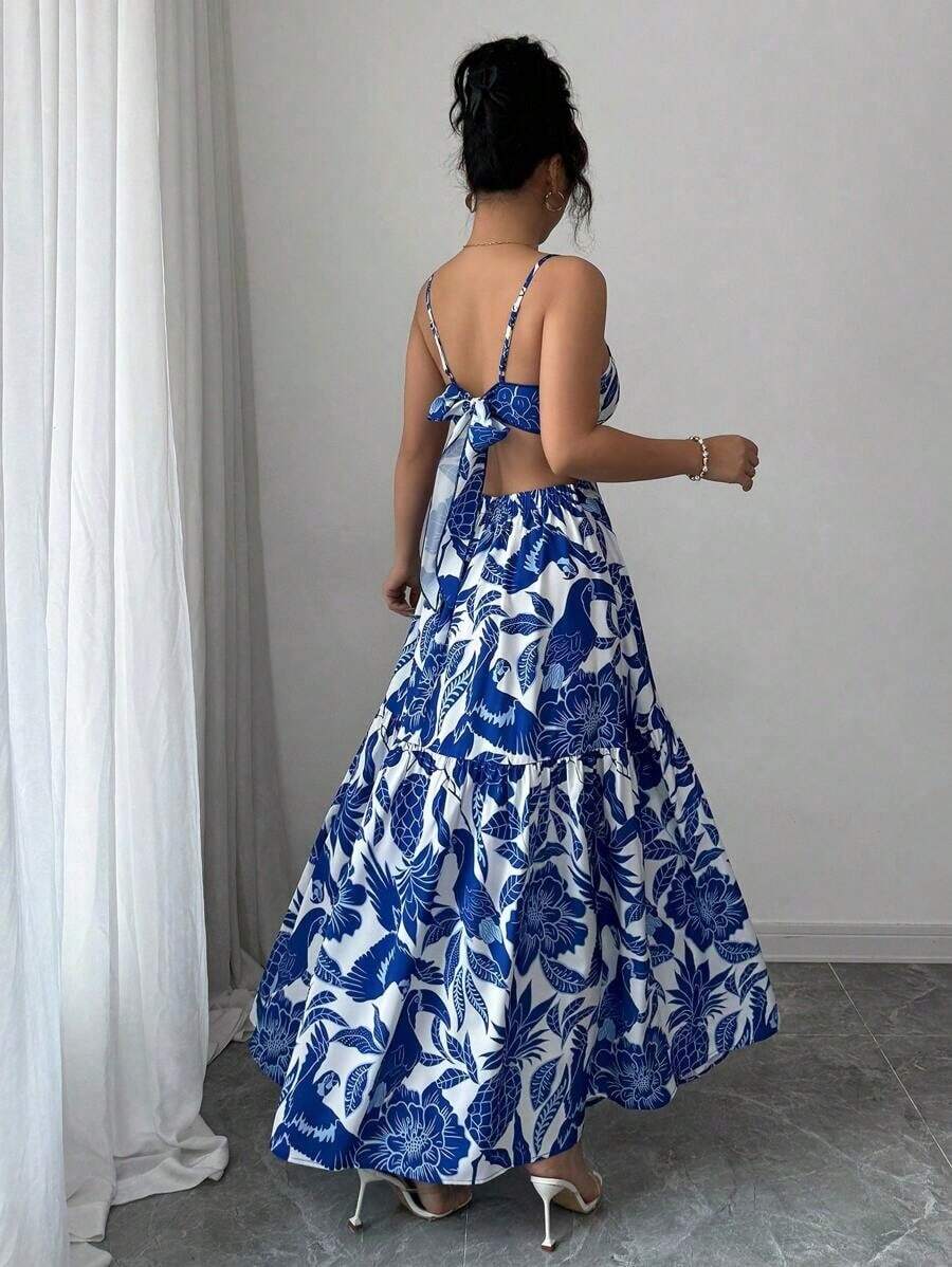 Womens Floral Print Sleeveless - Maxi Dress Boho recensione e prezzo