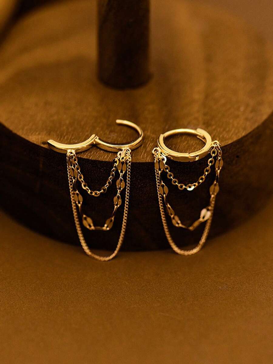 1 Pair Delicate Stainless Stee - Women'S Fashion Earrings recensione e prezzo