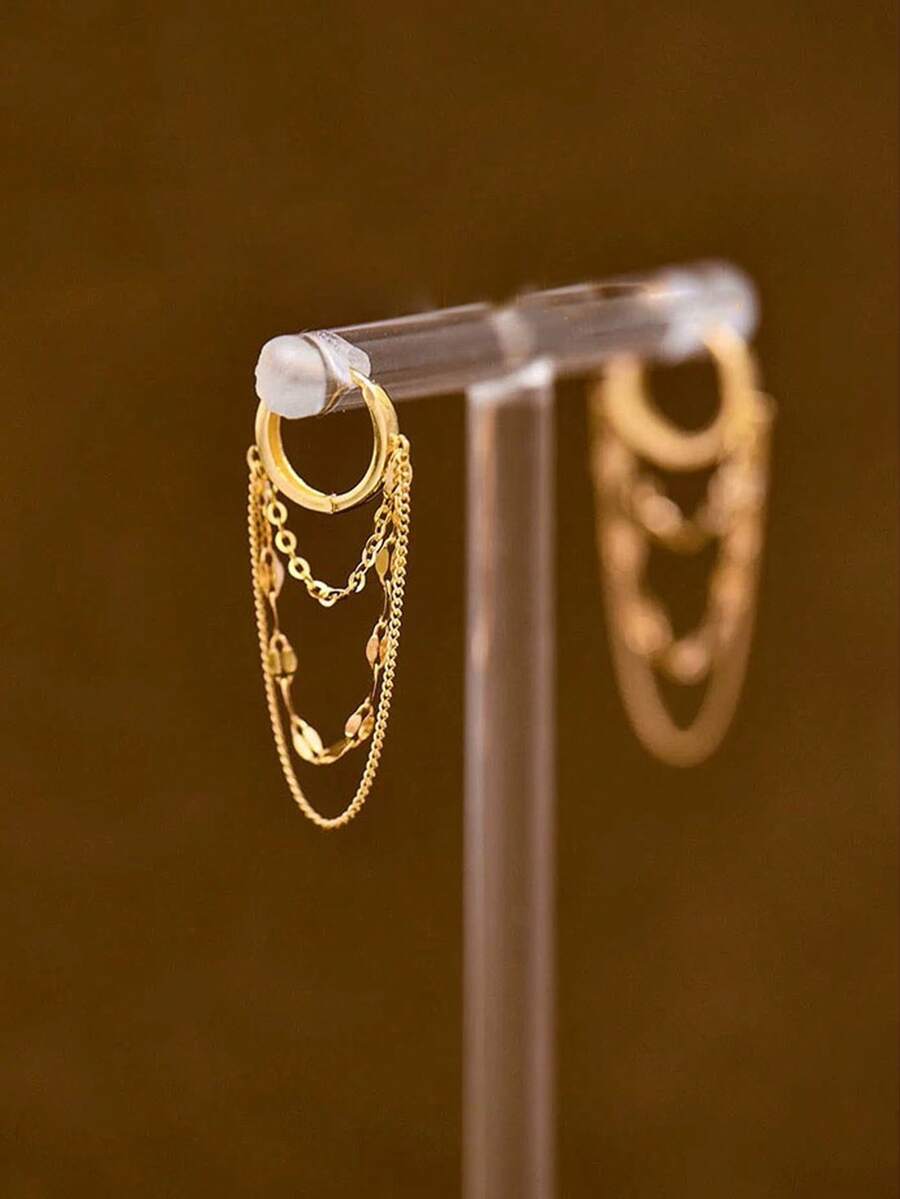 1 Pair Delicate Stainless Stee - Women'S Fashion Earrings recensione e prezzo