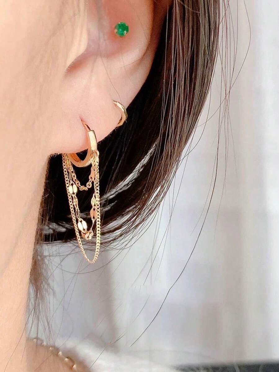 1 Pair Delicate Stainless Stee - Women'S Fashion Earrings recensione e prezzo