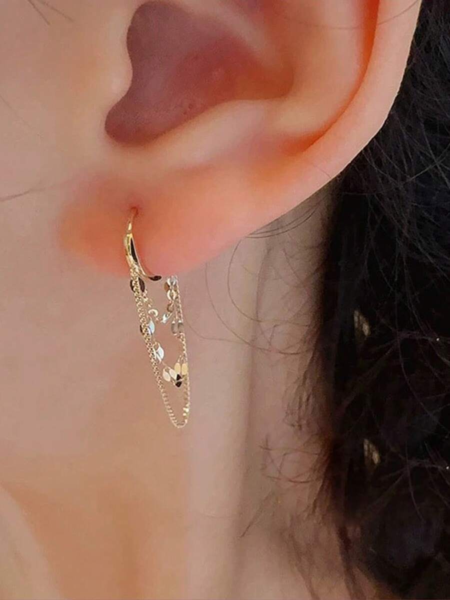 1 Pair Delicate Stainless Stee - Women'S Fashion Earrings recensione e prezzo