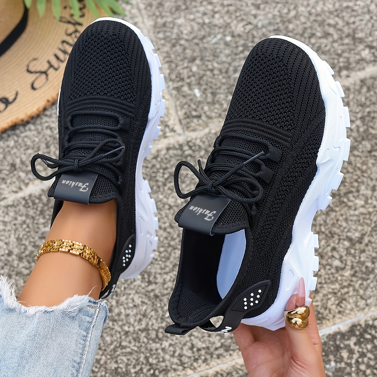 Breathable Knit Sneakers Fashi - Women'S Fashion Gym Shoes recensione e prezzo