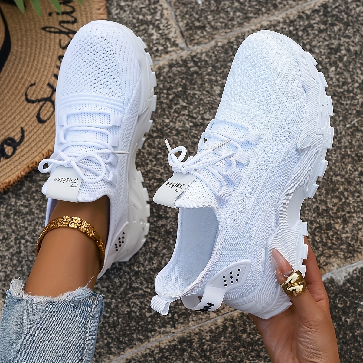 Breathable Knit Sneakers Fashi - Women'S Fashion Gym Shoes recensione e prezzo