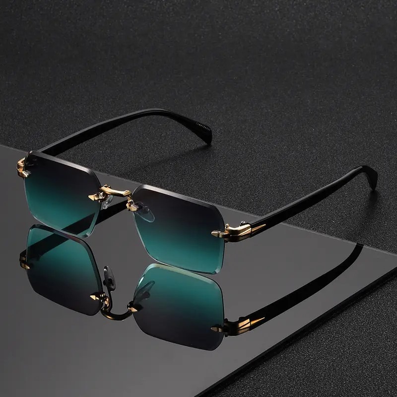 Rimless Sunglasses Rectangle F - Women'S Fashion Eyewear recensione e prezzo