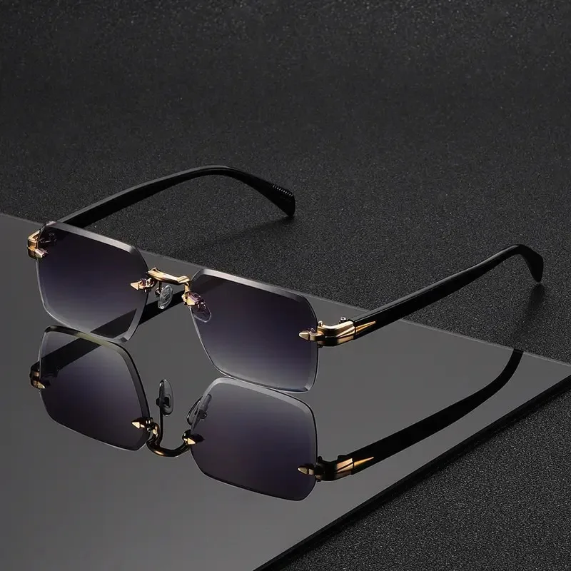 Rimless Sunglasses Rectangle F - Women'S Fashion Eyewear recensione e prezzo