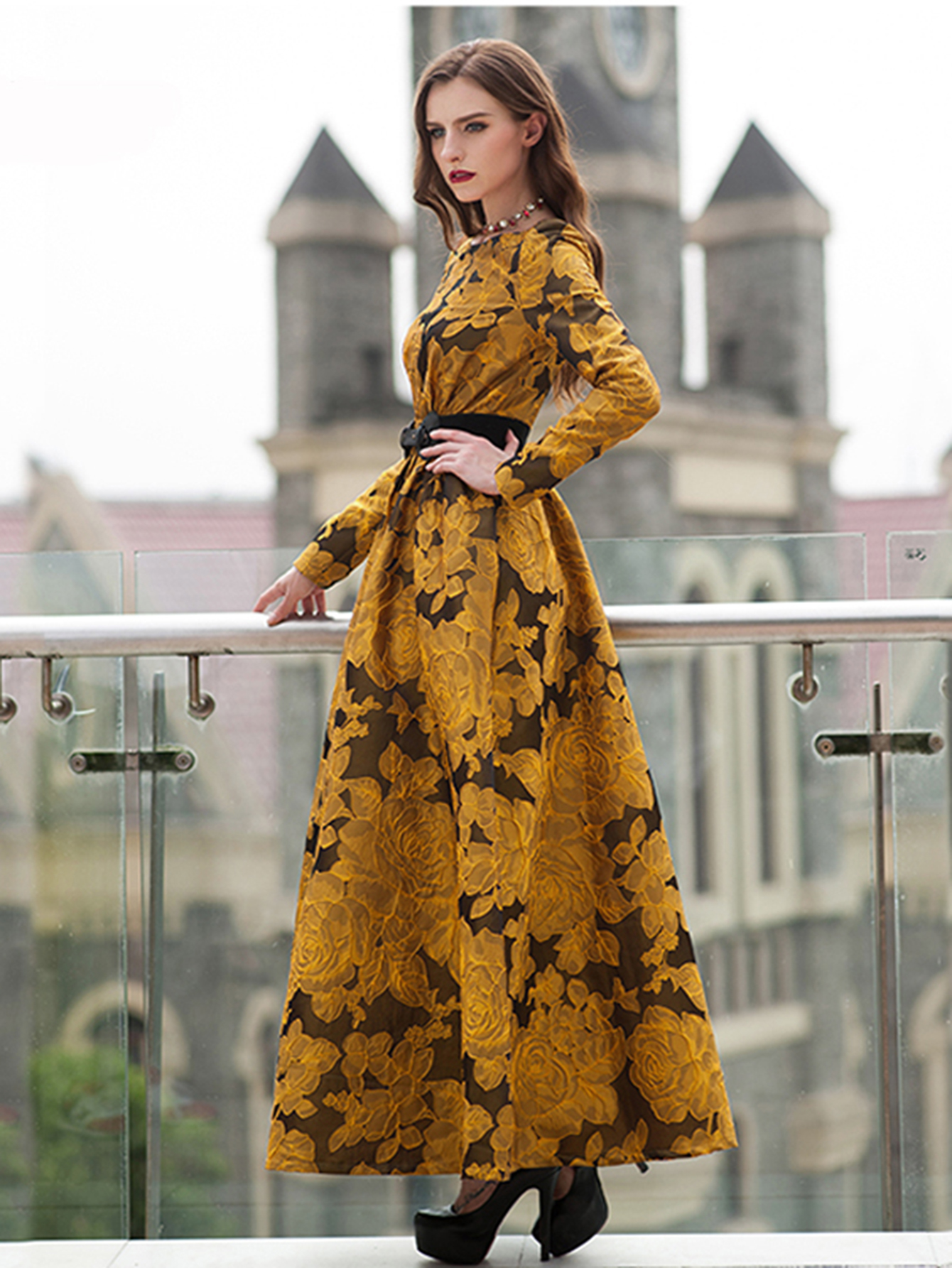 Elegant Women Floral Long Maxi - Maxi Dress Boho recensione e prezzo
