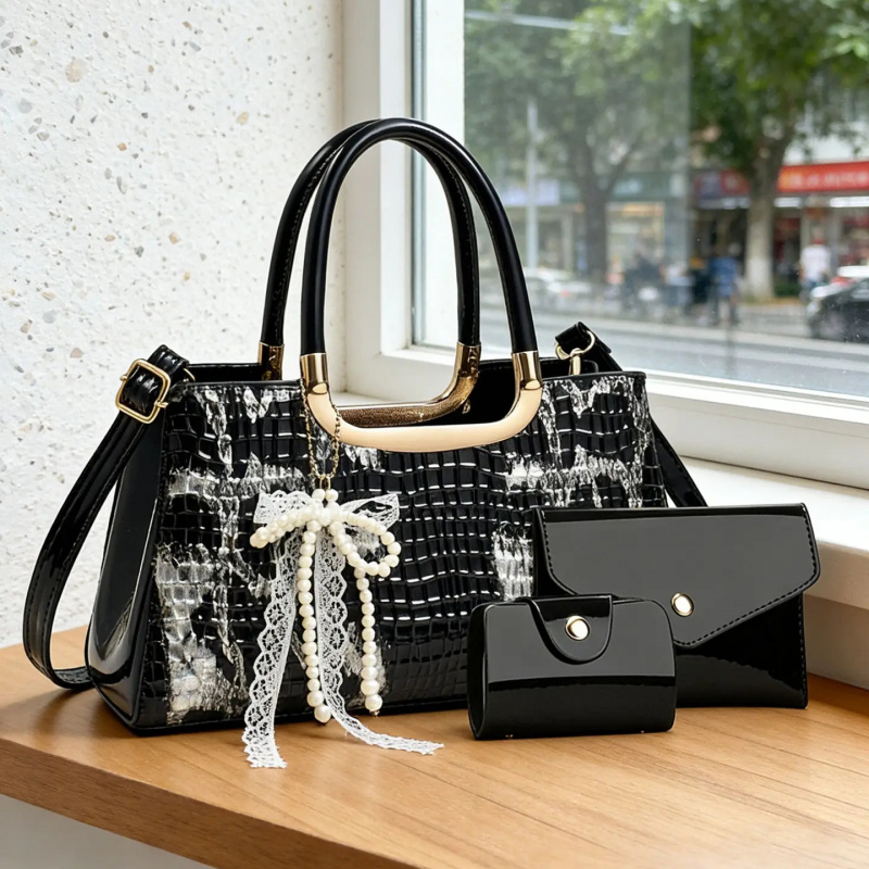 Women's Handbag Set, Crocodile - Crossbody Bag Women recensione e prezzo