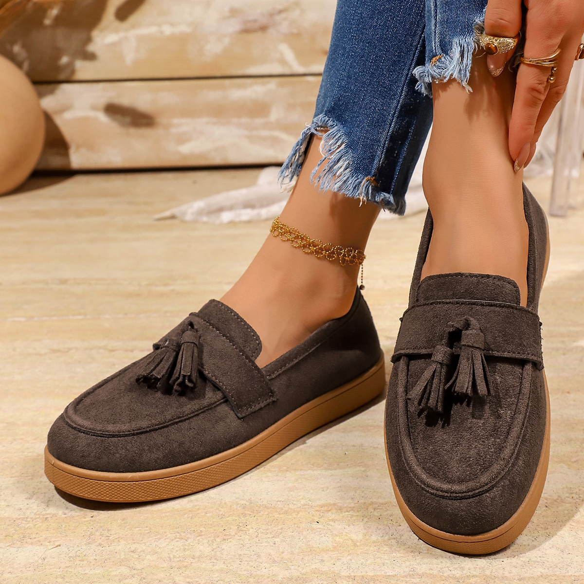 Women's Tassel Slip on Loafers - Women'S Fashion Gym Shoes recensione e prezzo
