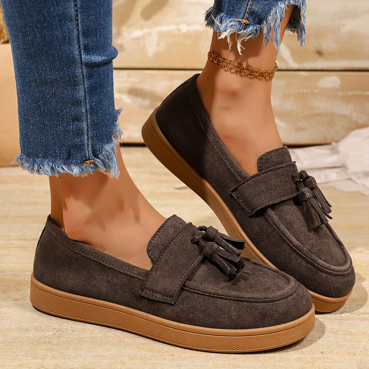 Women's Tassel Slip on Loafers - Women'S Fashion Gym Shoes recensione e prezzo