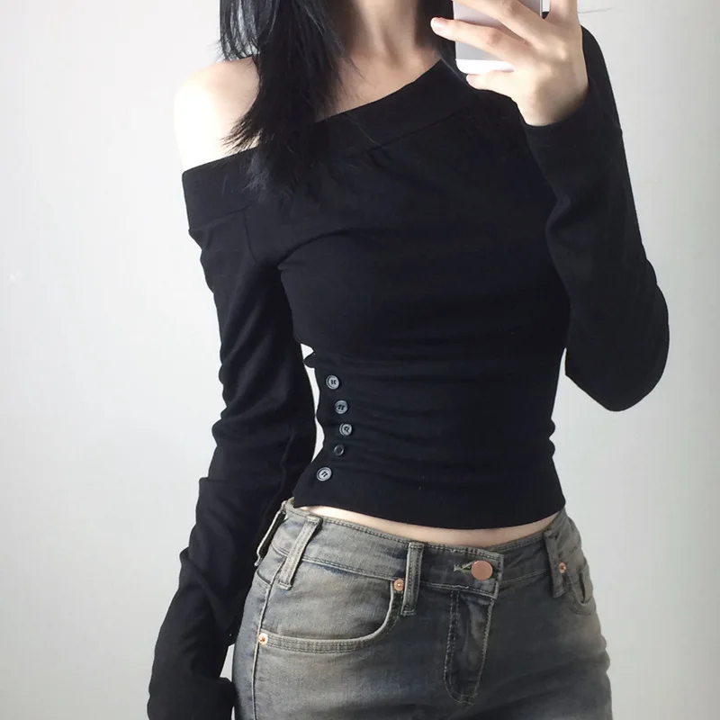 Y2K Vintage Pleated Button T-S - Women'S Fashion Tops recensione e prezzo