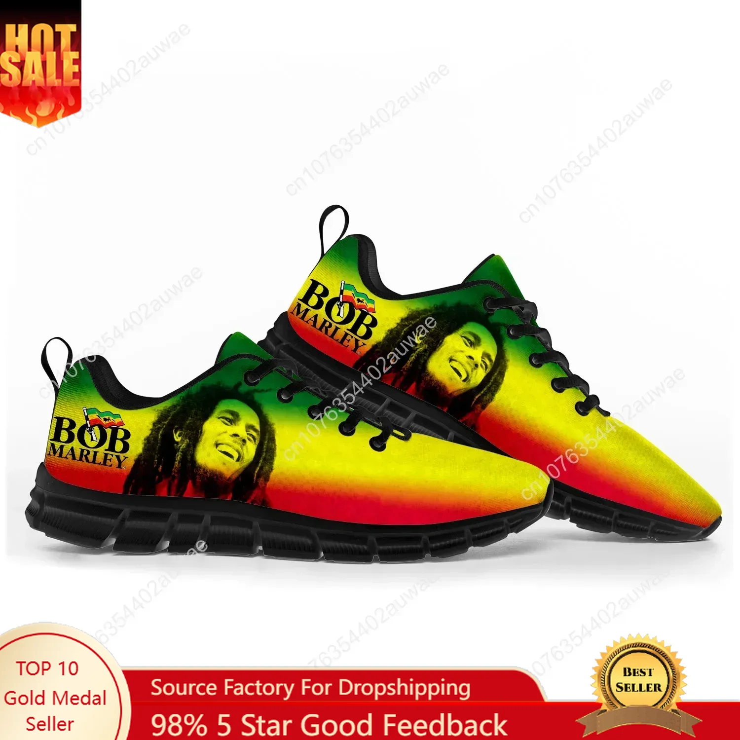 Bob Marley Reggae Rasta Music  - Women'S Fashion Gym Shoes recensione e prezzo