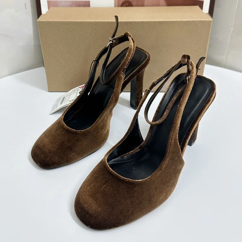 Retro Brown Suede Summer Women - Women'S Fashion Brand Shoes recensione e prezzo