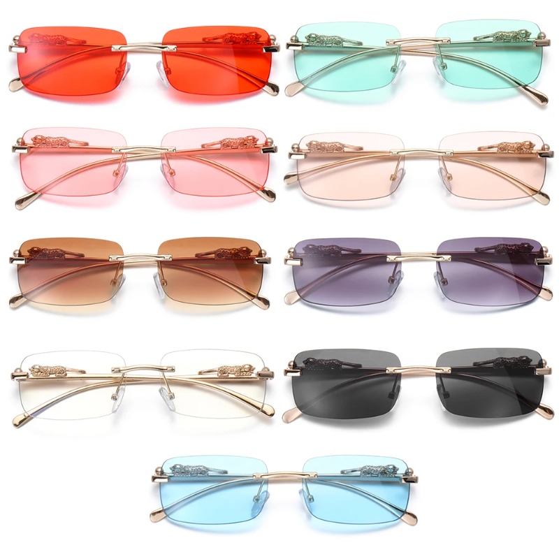 Rimless Square Sunglasses Wome - Women'S Fashion Eyewear recensione e prezzo
