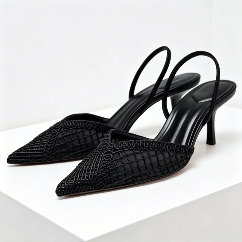 Mesh Woven Heeled Sandals Wome - Women'S Fashion Brand Shoes recensione e prezzo