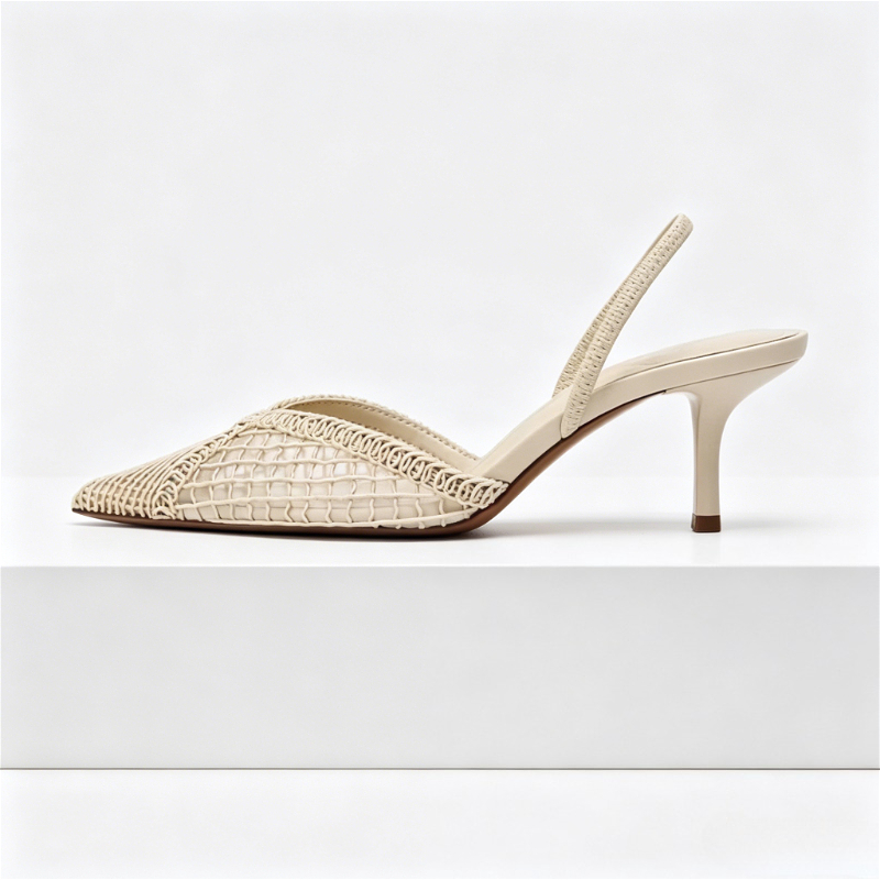 Mesh Woven Heeled Sandals Wome - Women'S Fashion Brand Shoes recensione e prezzo