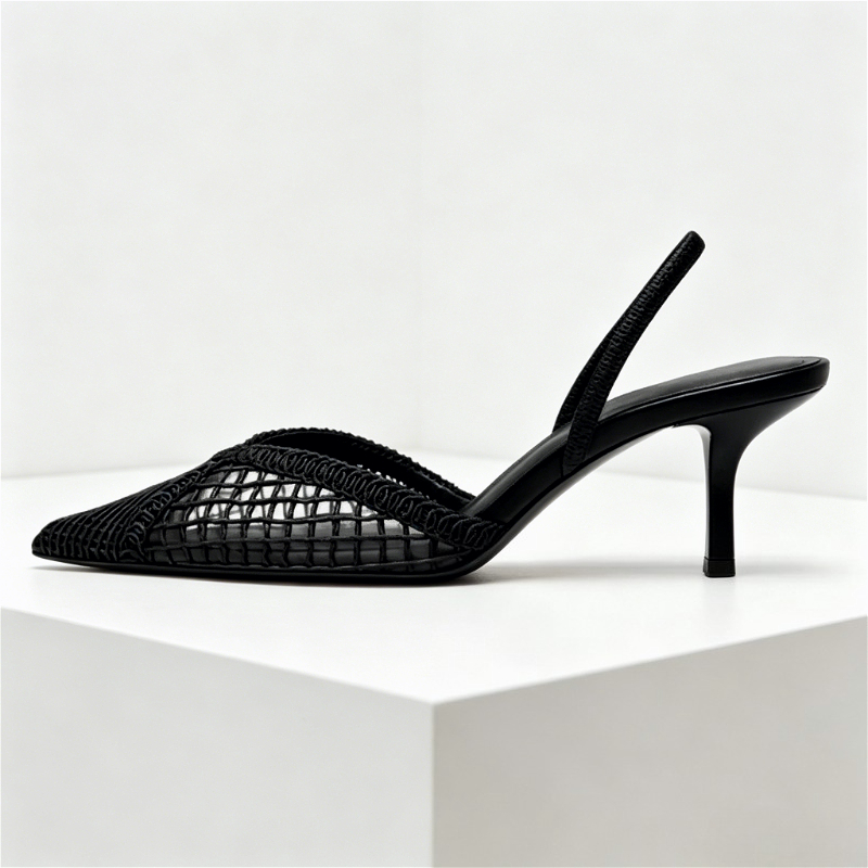 Mesh Woven Heeled Sandals Wome - Women'S Fashion Brand Shoes recensione e prezzo
