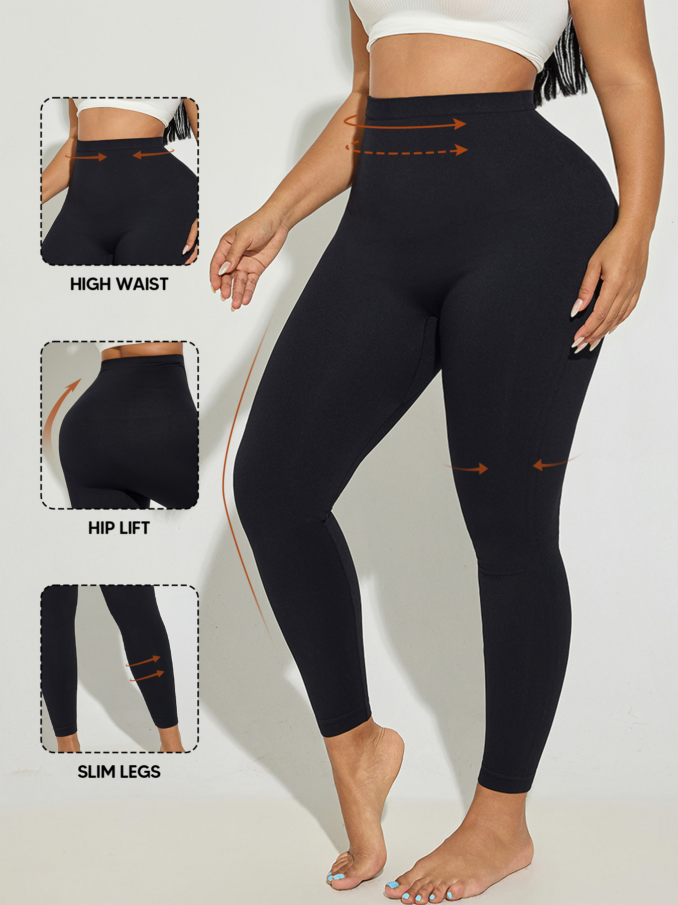 Plus Size Shapewear Anti Cellu - High Waist Leggings recensione e prezzo