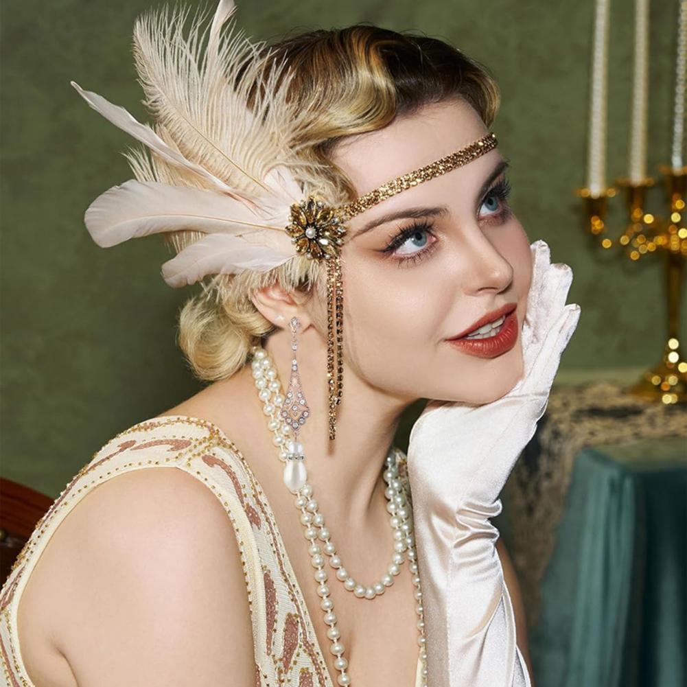 Hot！ 1920s Jewelry Set Headban - Women'S Fashion Of The 1920S recensione e prezzo