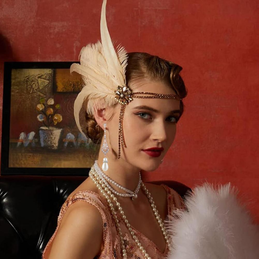 Hot！ 1920s Jewelry Set Headban - Women'S Fashion Of The 1920S recensione e prezzo