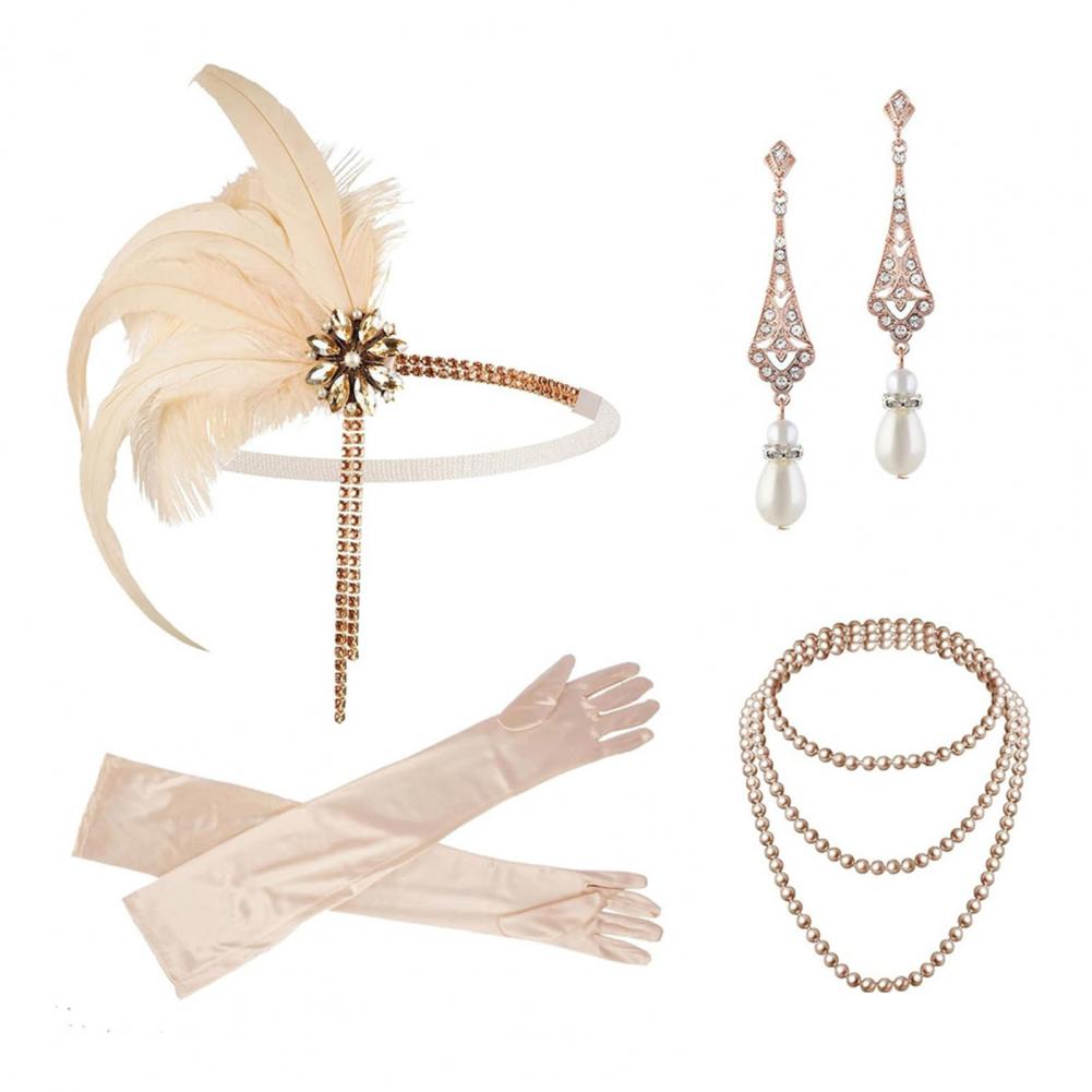 Hot！ 1920s Jewelry Set Headban - Women'S Fashion Of The 1920S recensione e prezzo